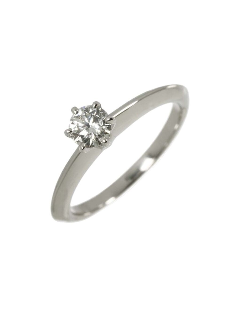 Tiffany & Co Solitaire Diamond Ring Platinum